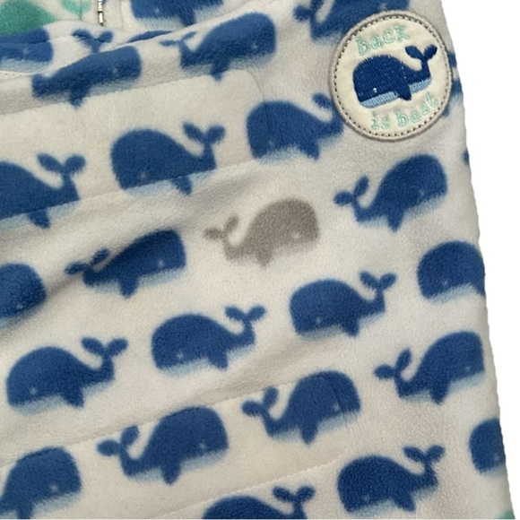 Halo Fleece Swaddle Sleep Sack Size Newborn 0-3 Months Whales - Picture 5 of 5